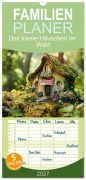 Cover-Bild zum Titel 'Familienplaner 2027 - Das kleine Häuschen im Wald mit 5 Spalten (Wandkalender, 21 x 45 cm) CALVENDO' von 'Daniela Tapper'