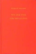 Vor dem Tore der Theosophie - Rudolf Steiner