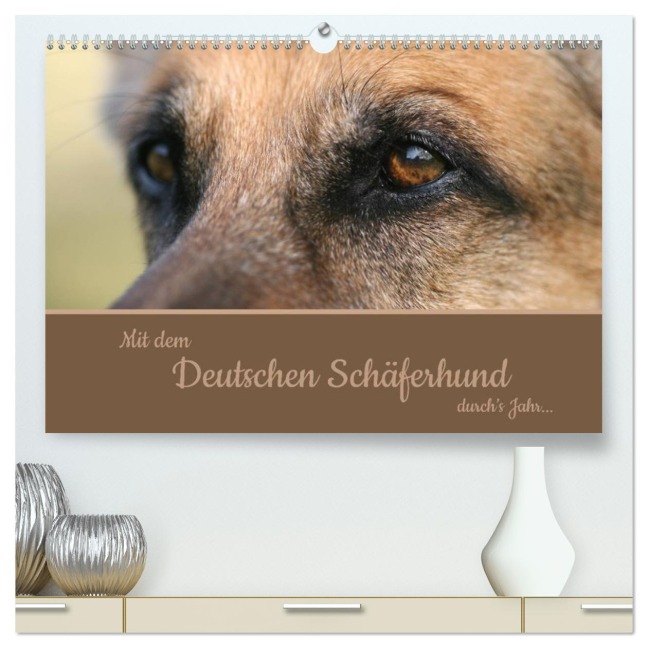 Mit dem Deutschen Schäferhund durch's Jahr (hochwertiger Premium Wandkalender 2026 DIN A2 quer), Kunstdruck in Hochglanz - Claudia Steininger