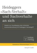 Cover-Bild zum Titel 'Heideggers 'Sach-Verhalt' und Sachverhalte an sich' von 'Juraj-D. Ledic'