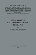 Cover-Bild zum Titel 'Sero-, Vaccine- und Proteinkörper-Therapie' von 'Bruno Busson'
