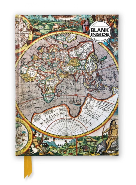 Antique Map (Foiled Blank Journal) - 