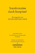Cover-Bild zum Titel 'Transformation durch Rezeption?' von ''