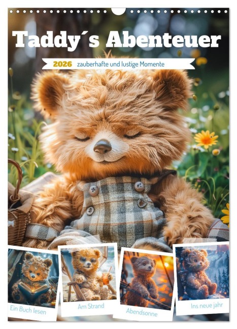 Taddy¿s Abenteuer (Wandkalender 2026 DIN A3 hoch), CALVENDO Monatskalender - Steffen Gierok-Latniak