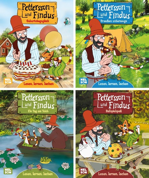 Nelson Mini-Bücher: Pettersson und Findus 1-4 - 