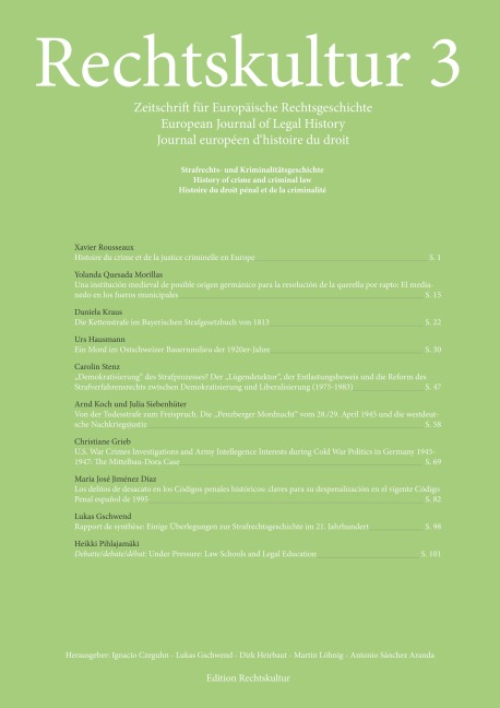 Rechtskultur 3 - 