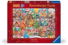 Cover-Bild zum Titel 'Erwachsenenpuzzle 1000 Teile - Das Dorf der Weihnachtsplätzchen' von ''