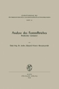 Cover-Bild zum Titel 'Analyse des Feststofftriebes fließender Gewässer' von 'Eduard Remy-Berzencovich'
