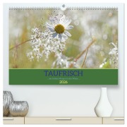Taufrisch ... am frühen Morgen in der Wiese (hochwertiger Premium Wandkalender 2026 DIN A2 quer), Kunstdruck in Hochglanz - Gugigei Gugigei