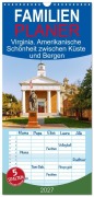 Cover-Bild zum Titel 'Familienplaner 2027 - Virginia. Amerikanische Schönheit zwischen Küste und Bergen mit 5 Spalten (Wandkalender, 21 x 45 cm) CALVENDO' von 'Hanna Wagner'
