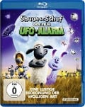 Cover-Bild zum Titel 'Shaun das Schaf - Der Film: UFO-Alarm' von 'Jon Brown, Mark Burton, Nick Park, Tom Howe'