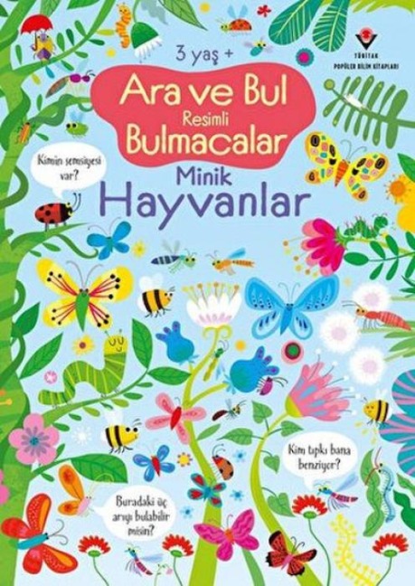 Ara ve Bul Resimli Bulmacalar Minik Hayvanlar - Kirsteen Robson