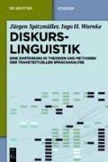 Cover-Bild zum Titel 'Diskurslinguistik' von 'Jürgen Spitzmüller, Ingo Hans Oskar Warnke'
