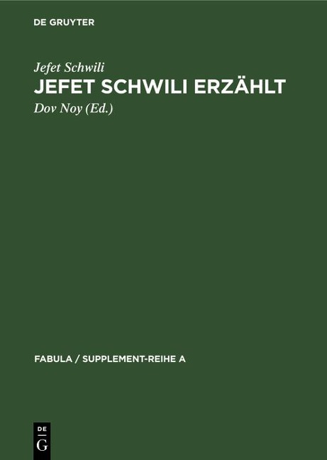 Jefet Schwili erzählt - Jefet Schwili