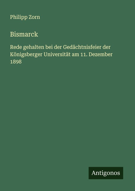 Bismarck - Philipp Zorn