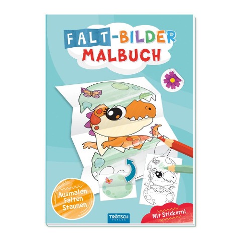 Trötsch Malbuch Faltbilder-Malbuch Dino - 