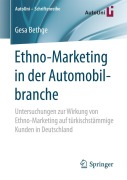 Cover-Bild zum Titel 'Ethno-Marketing in der Automobilbranche' von 'Gesa Bethge'