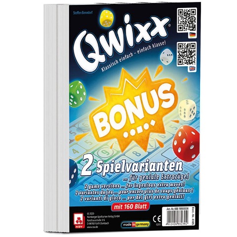 QWIXX - BONUS - INTERNATIONAL - Zusatzblöcke (2er) - Steffen Benndorf, Reinhard Staupe