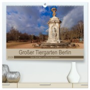 Cover-Bild zum Titel 'Großer Tiergarten Berlin - Von Dichtern und Komponisten (hochwertiger Premium Wandkalender 2026 DIN A2 quer), Kunstdruck in Hochglanz' von 'Redi Fotografie'