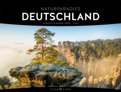Cover-Bild zum Titel 'Naturparadies Deutschland Signature Kalender 2026' von 'Dörr'