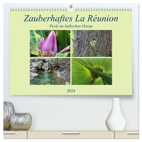 Zauberhaftes La Reúnion - Perle im Indischen Ozean (hochwertiger Premium Wandkalender 2024 DIN A2 quer), Kunstdruck in Hochglanz - Florian Fritz