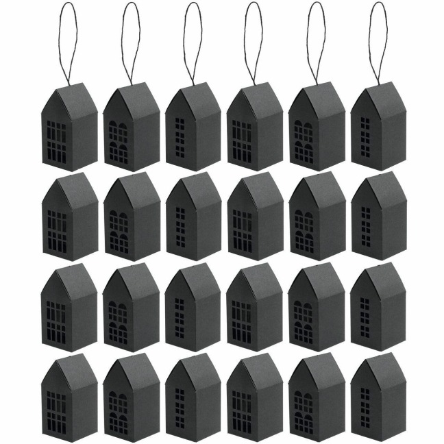 Adventskalender Papphäuser,24 Stk., 9x4,5x4,5cm, FSC MIX - 