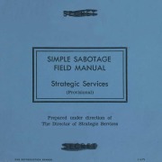 Cover-Bild zum Titel 'Simple Sabotage Field Manual' von 'Office of Strategic Services'