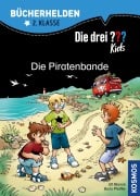 Cover-Bild zum Titel 'Die drei ??? Kids, Bücherhelden, Die Piratenbande (drei Fragezeichen Kids)' von 'Boris Pfeiffer, Ulf Blanck'