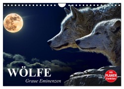 Cover-Bild zum Titel 'Wölfe. Graue Eminenzen (Wandkalender 2026 DIN A4 quer), CALVENDO Monatskalender' von 'Elisabeth Stanzer'