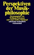 Cover-Bild zum Titel 'Perspektiven der Musikphilosophie' von ''