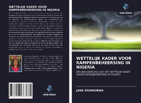 WETTELIJK KADER VOOR RAMPENBEHEERSING IN NIGERIA - Jane Oramunwa