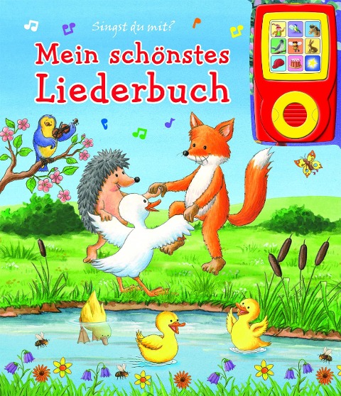 Mein schönstes Liederbuch - Pappbilderbuch und abnehmbarer Musikspieler - Liederbuch mit 15 beliebten Kinderliedern - 