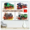 Beeindruckende Dampflokomotiven (hochwertiger Premium Wandkalender 2025 DIN A2 quer), Kunstdruck in Hochglanz - Peter Roder