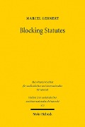 Cover-Bild zum Titel 'Blocking Statutes' von 'Marcel Gernert'
