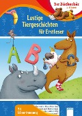 Cover-Bild zum Titel 'Lustige Tiergeschichten für Erstleser' von 'Ulrike Kaup, Erwin Grosche, Frauke Nahrgang'