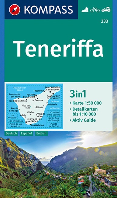 KOMPASS Wanderkarte 233 Teneriffa 1:50.000 - 