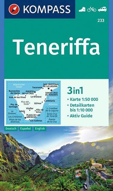 KOMPASS Wanderkarte 233 Teneriffa 1:50.000 - 
