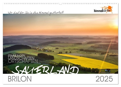 Das Sauerland bei Brilon aus der Vogelperspektive (Wandkalender 2025 DIN A2 quer), CALVENDO Monatskalender - Himmelstarter Inh. Sandra Finger