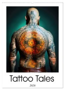 Tattoo Tales (Wall Calendar 2026 DIN A2 portrait), CALVENDO 12 Month Wall Calendar - Justyna Jaszke JBJart