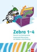Cover-Bild zum Titel 'Zebra. Deutsch als Zweitsprache. Arbeitsheft Wortschatz mit Medien Klasse 1-4' von ''