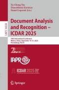 Cover-Bild zum Titel 'Document Analysis and Recognition - ICDAR 2025' von ''