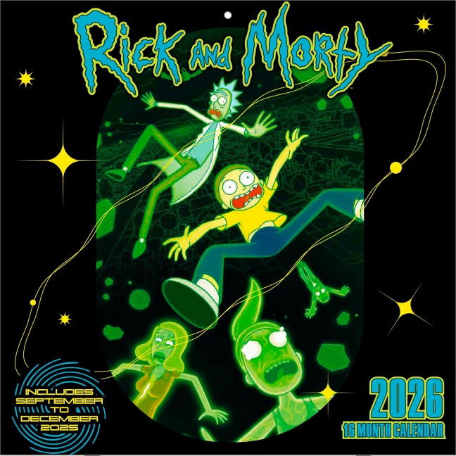 RICK AND MORTY - Broschürenkalender im Format 30 x 30 - 