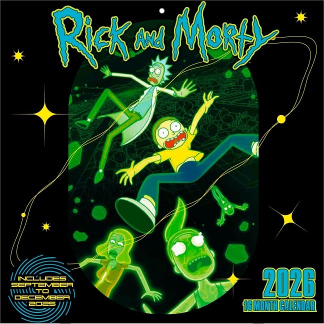RICK AND MORTY - Broschürenkalender im Format 30 x 30 - 