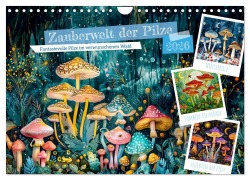 Cover-Bild zum Titel 'Zauberwelt der Pilze - Fantasievolle Pilze im verwunschenen Wald (Wandkalender 2026 DIN A4 quer), CALVENDO Monatskalender' von 'Anja Frost'