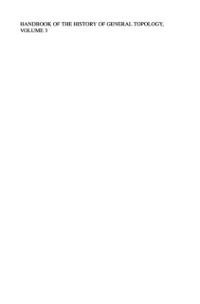 Handbook of the History of General Topology - 