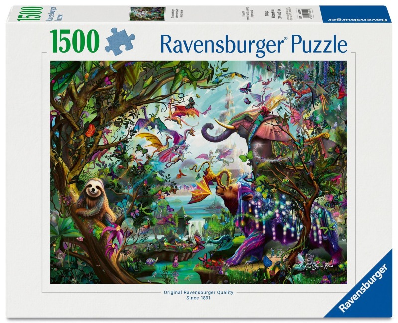 Erwachsenenpuzzle 1500 Teile - Exotische Drachenwelt - 