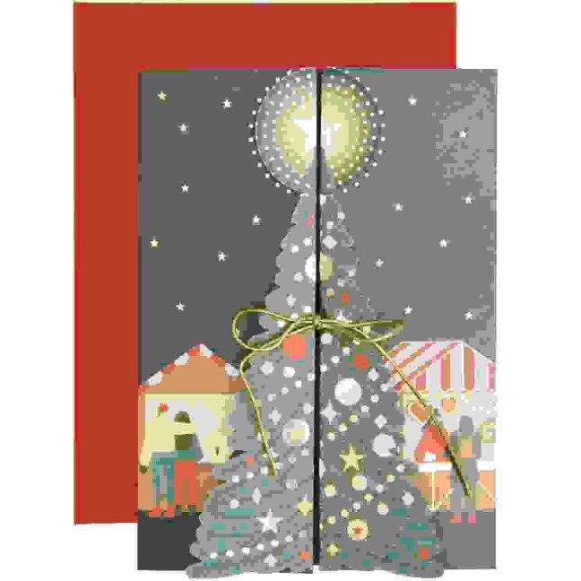 3D Klappkarte Weihnachtsmarkt, B6 FSC MIX - 