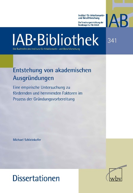 Entstehung von akademischen Ausgründungen - Michael Schleinkofer