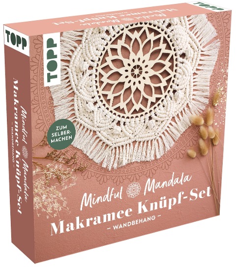 Mindful Mandala - Makramee-Knüpf-Set: Wandbehang. Mit Anleitung und Material zum Selberknüpfen - 