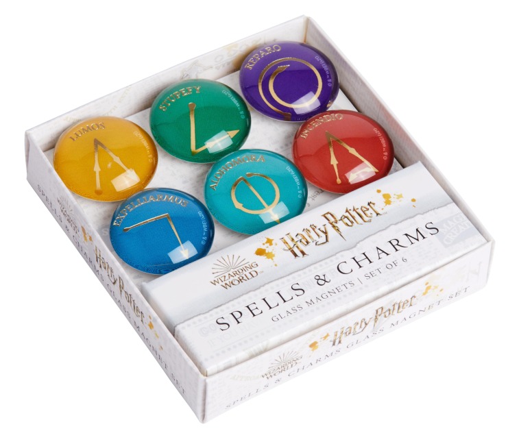 Harry Potter: Spells and Charms Glass Magnet Set (Set of 6) - Insight Editions